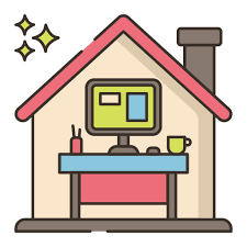 Home Office Flaticons Lineal Color Icon