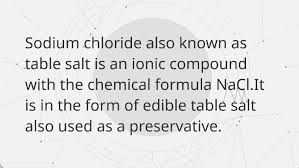 sodium chloride by prithvil rajesh