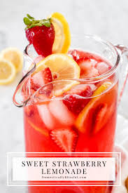 sweet strawberry lemonade