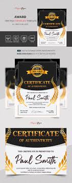 award free certificate template psd