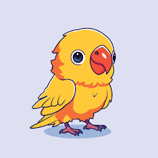 cute parrot vector ilration cute