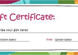 Gift Certificate Template Free Download Christmas Gift Certificate