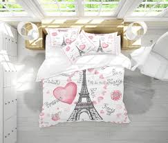 Paris Bedding Set France Duvet Cover