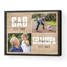 personalized new grandpa gifts first