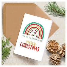Christmas tree & present card. Christmas Cards For 2020 Socially Distanced Scratch Off Designs
