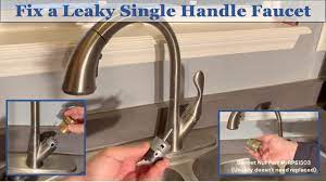 delta single handle kitchen faucet leak