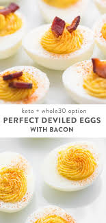 Find the best deviled egg recipes, from bacon deviled eggs to healthy deviled eggs. Perfect Deviled Eggs With Bacon Keto Low Carb Whole30 40 Aprons