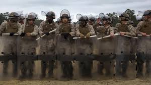 marines complete riot control training