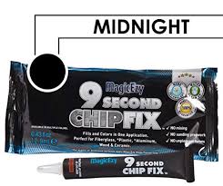 Magicezy 9 Second Chip Fix One Part Filler And Color For Deep Damage Fiberglass Midnight Ral7021