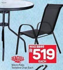 Seagull 90cm Patio Textile Chair Offer