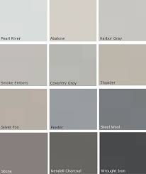 Gray Scale Popular Grey Paint Colors