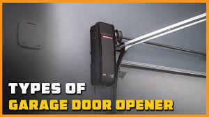 types of garage door opener you