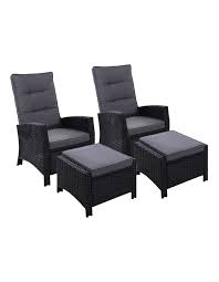 Gardeon 2pc Sun Lounge Recliner Chair