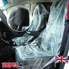100 Disposable Plastic Car Seat Covers