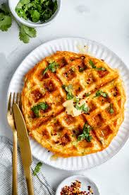 cheese and egg waffles