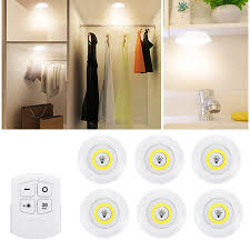 Led Under Cabinet Counter Light Battery Operated Dimmable Puck Lighting Closets Lights With Remote Control For Wardrobe Kitchen Under Cabinet Lights Aliexpress