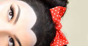 minnie mouse makeup and hair tutorial