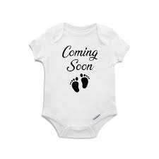 Coming Soon Baby Feet Announcement Onesie