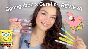 spongebob x careline makeup review