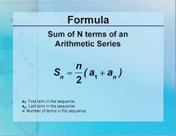 Formulas Sum Of An Arithmetic Series