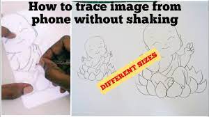 how to trace images from phone to paper