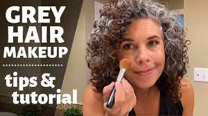 grey hair makeup tips tutorial