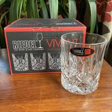 Riedel Vivant Crystal Double Old Fashion Glasses 11 5 8 Oz Set Of 4 New In Box