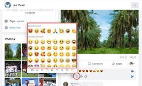 how to add emojis to facebook comments