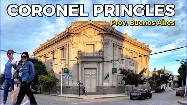 【4K】Recorriendo el ATARDECER de CORONEL PRINGLES | Buenos Aires, Walking Tour