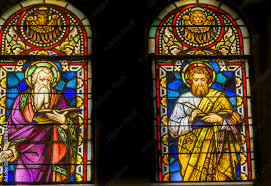 Saints Luke Mark Stained Glass Saint