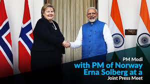 Siri frost sterri prime minister: Pm Modi With Pm Of Norway Erna Solberg At A Joint Press Meet Youtube