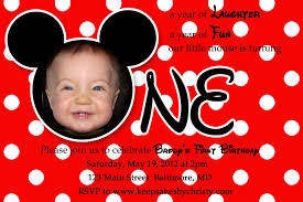 Others Personalize Your Birthday With Cute Mickey Mouse Invitations