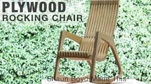 building a modern plywood rocking chair