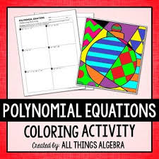 polynomial equations coloring activity