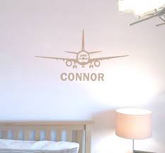 Aeroplane Personalised Name Wall