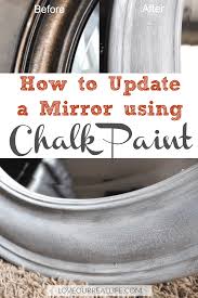 how to update a mirror with chalk paint
