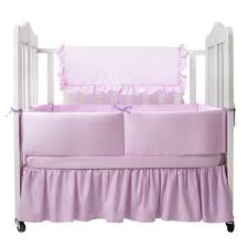 Solid Color Portable Crib Bedding