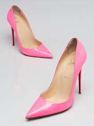Christian Louboutin Shocking Pink Patent Leather So Kate 120