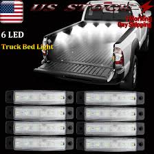 8x Led Work Box Light Bar Truck Bed Lighting Light Kit White Ebay