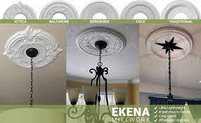 Ceiling roses with plain circumferences take far less time to. Ekena Millwork Cmp13tr Traditional Thermoformed Pvc Ceiling Medallion 13 Od X 3 1 2 Id X 1 1 4 P Fits Canopies Up To 7 1 2 White Amazon Com