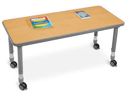 Standing desks are becoming more. Flex Space Mobile Student Desk For Two Modern Maple At Lakeshore Learning