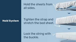keep sheets on bed with sheet stays