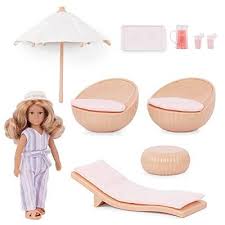 mini doll toy terrace furniture