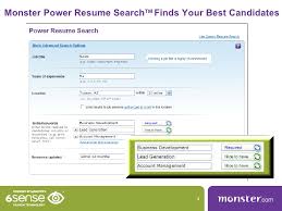Monstercom Power Resume Search Monster Job Job Resume