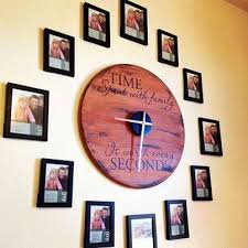wonderful diy family photo wall clock