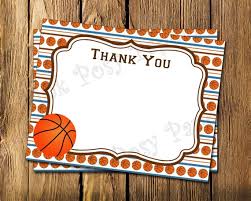 Basketball Thank You Cards Under Fontanacountryinn Com