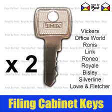 2 x filing cabinet key for lowe