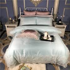 Luxury Princess Lace Silk Bedding Set