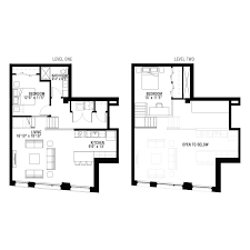 2 Bedroom Loft Apartment Floor Plans