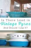 What year did Pyrex stop using lead?